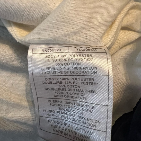 M Nike Vintage Blue White Windbreaker Jacket Mens Medium 90’s Retro Winter Fall - Picture 5 of 12